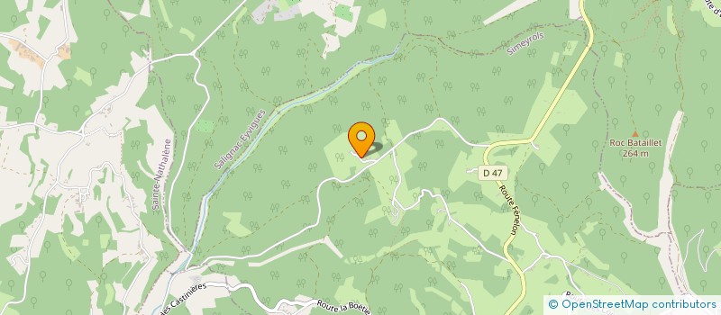 localisation de l'entreprise MONSIEUR DANIEL BOUCHERIE  PRATS-DE-CARLUX