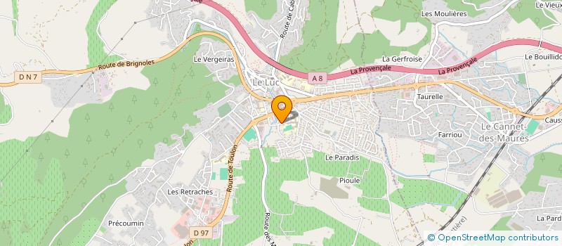 localisation de l'entreprise MONSIEUR DANIEL BOUCIGAUX à LE LUC