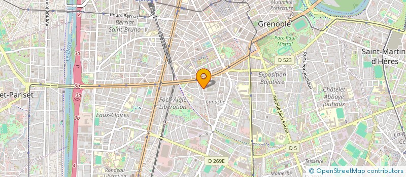 localisation de l'entreprise MONSIEUR DANIEL BOUDEILLE à GRENOBLE