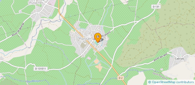 localisation de l'entreprise MONSIEUR DANIEL BOUDET à PLAISSAN