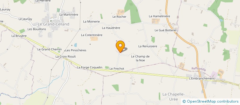 localisation de l'entreprise MONSIEUR DANIEL BOUDET  LE GRAND-CELLAND