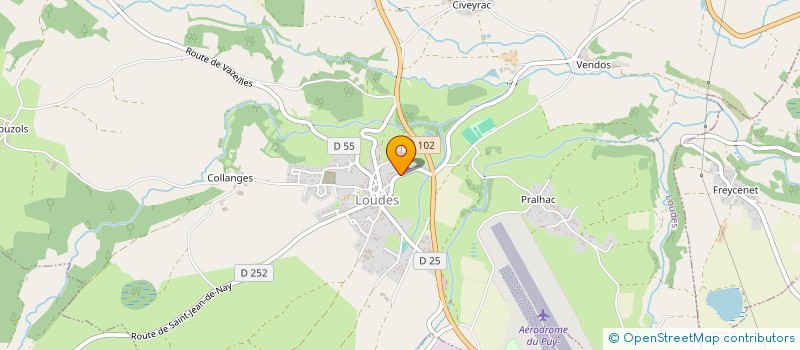 localisation de l'entreprise MONSIEUR DANIEL BOUDOUL  LOUDES