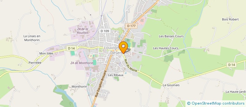 localisation de l'entreprise MONSIEUR DANIEL BOUE  LOUVIGNE-DU-DESERT