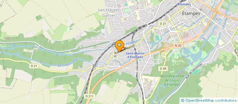localisation de l'entreprise MONSIEUR DANIEL BOUILLE à ETAMPES