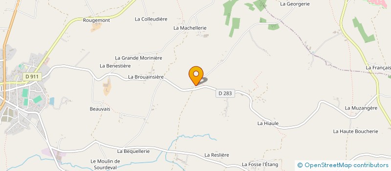 localisation de l'entreprise MONSIEUR DANIEL BOUILLET  PERRIERS-EN-BEAUFICEL