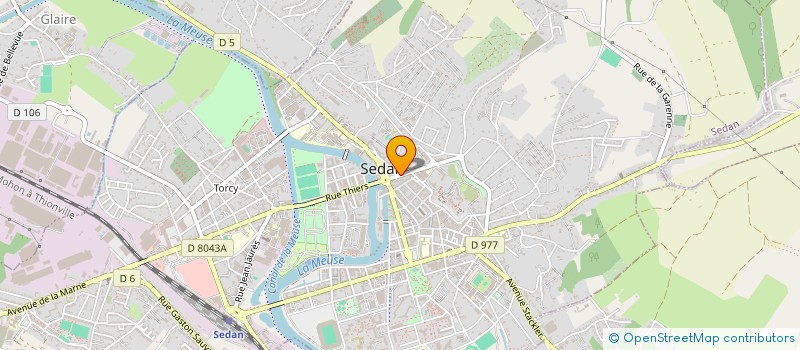 localisation de l'entreprise MONSIEUR DANIEL BOULANGER  SEDAN