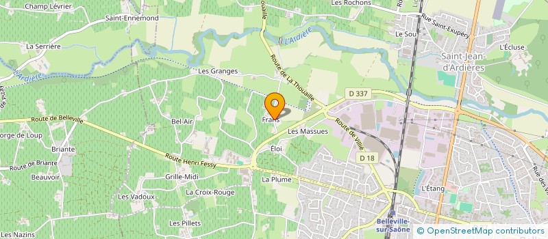 localisation de l'entreprise MONSIEUR DANIEL BOULON à SAINT JEAN D'ARDIERES