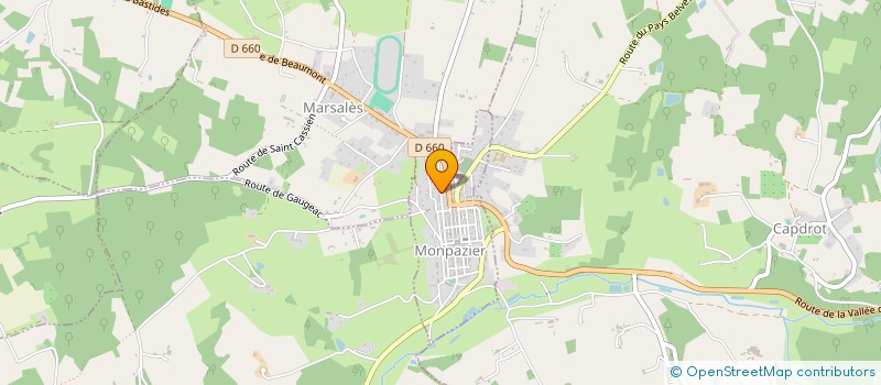 localisation de l'entreprise MONSIEUR DANIEL BOURDON  MONPAZIER
