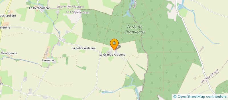localisation de l'entreprise MONSIEUR DANIEL BOURGAUD à LA CHAPELLE-GLAIN