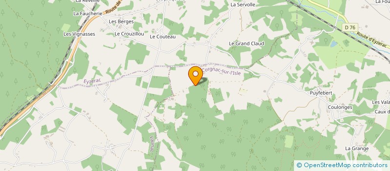 localisation de l'entreprise MONSIEUR DANIEL BOURGEAS  CORGNAC SUR L'ISLE