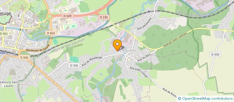 localisation de l'entreprise MONSIEUR DANIEL BOURGEOIS  ROUSIES