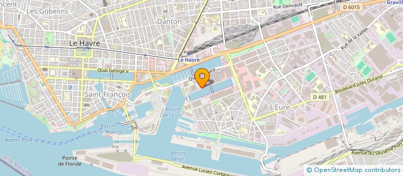 localisation de l'entreprise MONSIEUR DANIEL BOURGEON  LE HAVRE