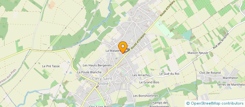 localisation de l'entreprise MONSIEUR DANIEL BOURGOIN  CLERY-SAINT-ANDRE
