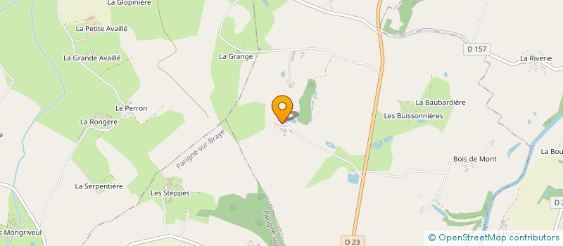 localisation de l'entreprise MONSIEUR DANIEL BOURGOUIN  LA HAIE-TRAVERSAINE