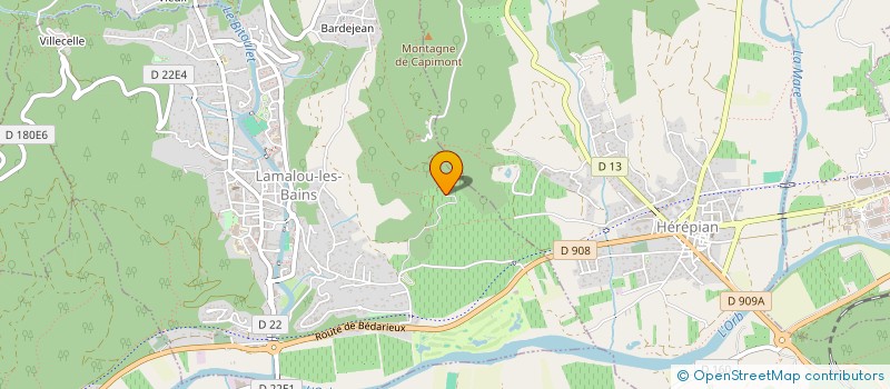 localisation de l'entreprise MONSIEUR DANIEL BOUSQUET  LAMALOU-LES-BAINS