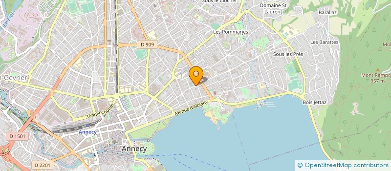 localisation de l'entreprise MONSIEUR DANIEL BOUSSUGE à ANNECY