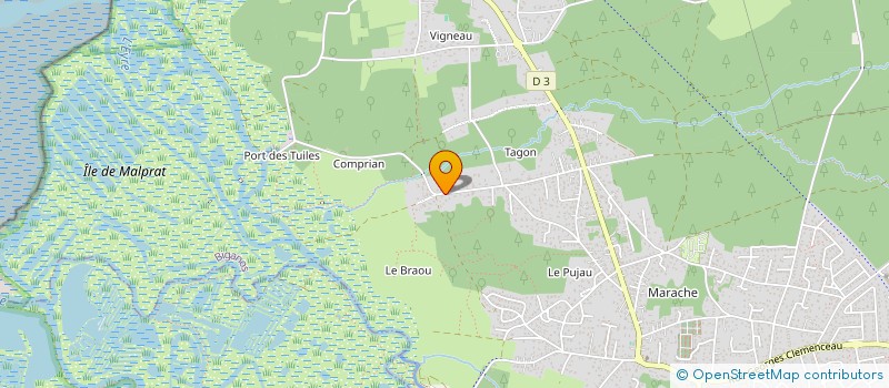 localisation de l'entreprise MONSIEUR DANIEL BOUTINEAU  BIGANOS