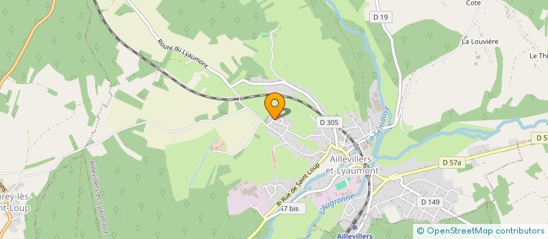 localisation de l'entreprise MONSIEUR DANIEL BOUTTEMENT  AILLEVILLERS-ET-LYAUMONT