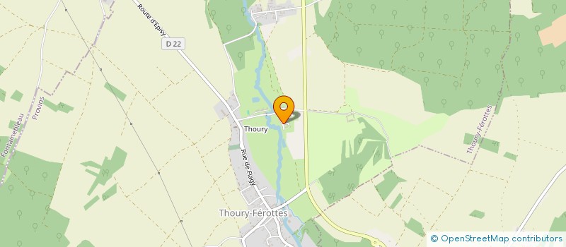 localisation de l'entreprise MONSIEUR DANIEL BOUVARD  THOURY-FEROTTES