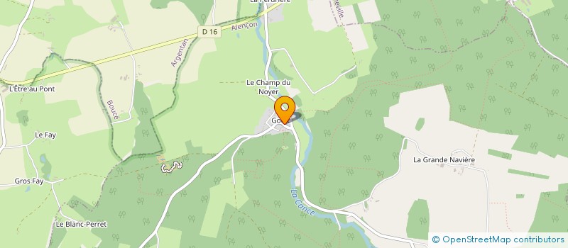 localisation de l'entreprise MONSIEUR DANIEL BOUVE à LA LANDE DE GOULT