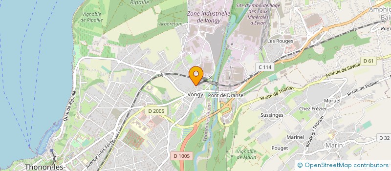 localisation de l'entreprise MONSIEUR DANIEL BOUVET à THONON-LES-BAINS