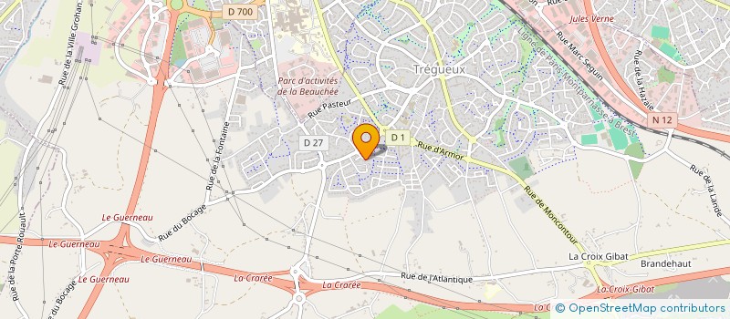 localisation de l'entreprise MONSIEUR DANIEL BOUVET  TREGUEUX