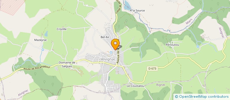 localisation de l'entreprise MONSIEUR DANIEL BOUYSSE à ALVIGNAC