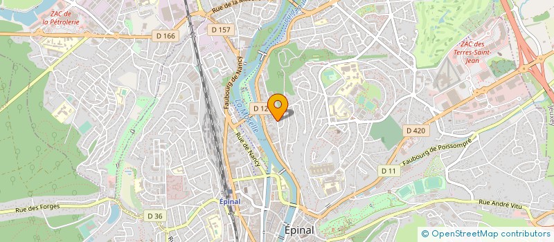 localisation de l'entreprise MONSIEUR DANIEL BOZON  EPINAL