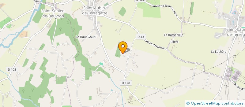 localisation de l'entreprise MONSIEUR DANIEL BRAULT à SAINT-AUBIN-DE-TERREGATTE