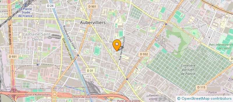 localisation de l'entreprise MONSIEUR DANIEL BRAVO SALGADO à AUBERVILLIERS