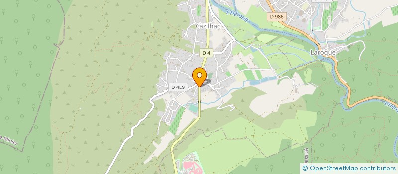 localisation de l'entreprise MONSIEUR DANIEL BRESSON  CAZILHAC