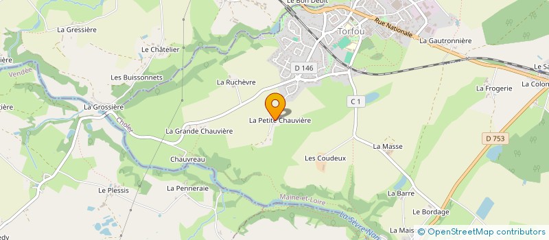 localisation de l'entreprise MONSIEUR DANIEL BRETAUDEAU à SEVREMOINE