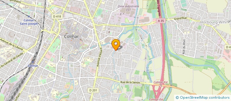 localisation de l'entreprise MONSIEUR DANIEL BRETON  COLMAR