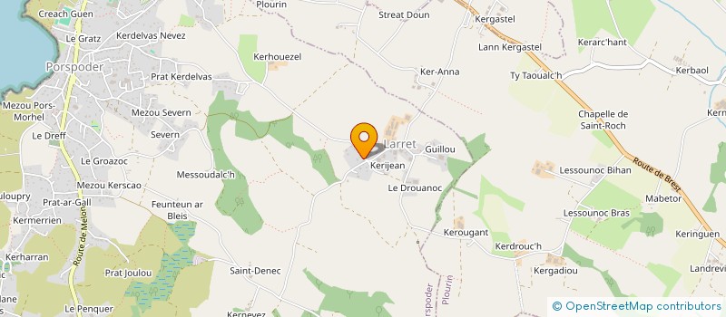 localisation de l'entreprise MONSIEUR DANIEL BRETON  PORSPODER