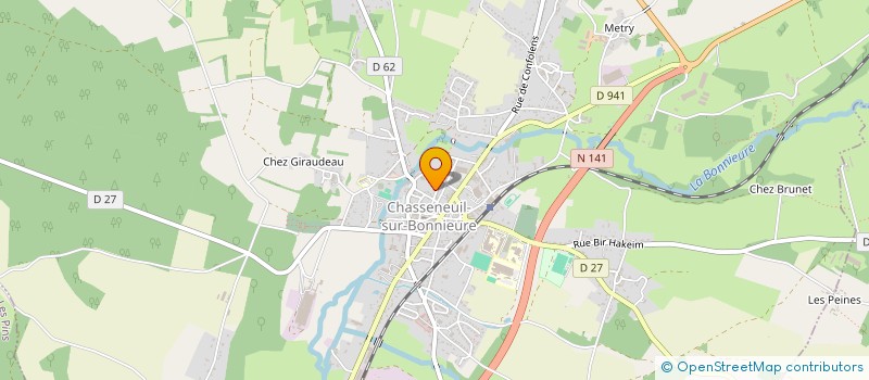 localisation de l'entreprise MONSIEUR DANIEL BREVIERE à CHASSENEUIL-SUR-BONNIEURE