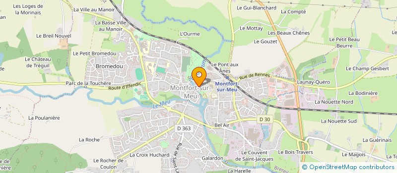 localisation de l'entreprise MONSIEUR DANIEL BRIAND  MONTFORT-SUR-MEU