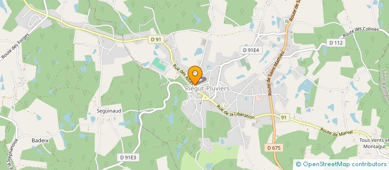 localisation de l'entreprise MONSIEUR DANIEL BRIATTE  PIEGUT-PLUVIERS