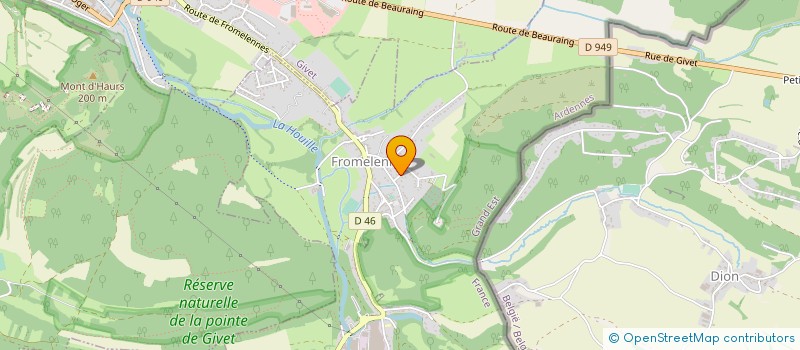 localisation de l'entreprise MONSIEUR DANIEL BRICE  FROMELENNES