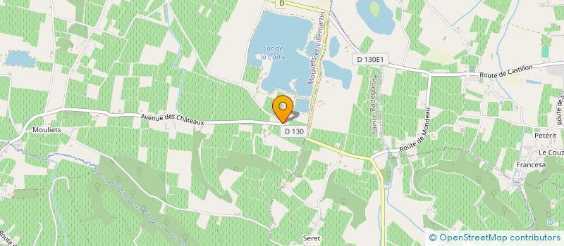 localisation de l'entreprise MONSIEUR DANIEL BRIGNARD  MOULIETS-ET-VILLEMARTIN