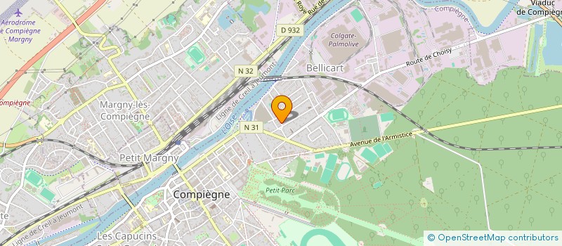 localisation de l'entreprise MONSIEUR DANIEL BRISARD  COMPIEGNE