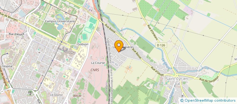 localisation de l'entreprise MONSIEUR DANIEL BRISSARD à SAINT-CYR-EN-VAL