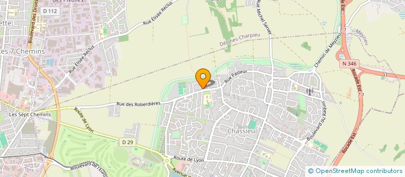 localisation de l'entreprise MONSIEUR DANIEL BROTTO  CHASSIEU