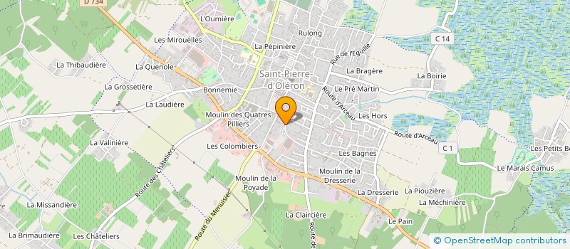 localisation de l'entreprise MONSIEUR DANIEL BROUARD  SAINT-PIERRE-D'OLERON