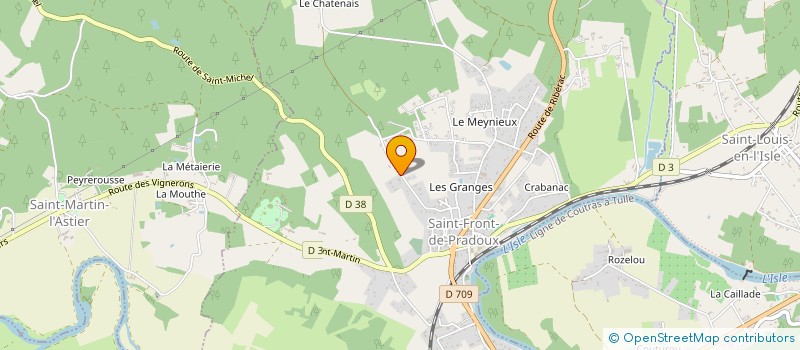 localisation de l'entreprise MONSIEUR DANIEL BROULARD  SAINT-FRONT-DE-PRADOUX