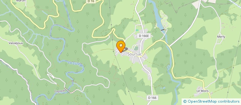 localisation de l'entreprise MONSIEUR DANIEL BROUSSOLLE  SOURSAC