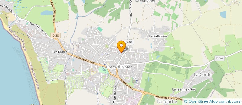 localisation de l'entreprise MONSIEUR DANIEL BRUNEAUX à BREM-SUR-MER