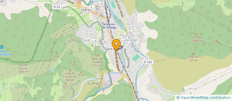 localisation de l'entreprise MONSIEUR DANIEL BUCH à TARASCON-SUR-ARIEGE