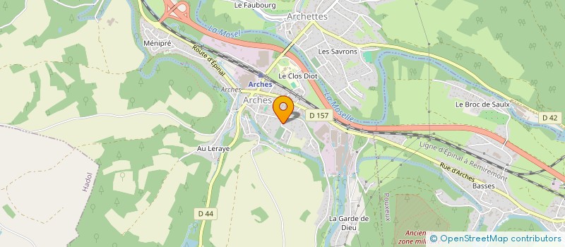 localisation de l'entreprise MONSIEUR DANIEL BUQLIER à ARCHES