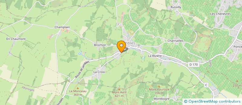 localisation de l'entreprise MONSIEUR DANIEL BUREAU  JAMBLES