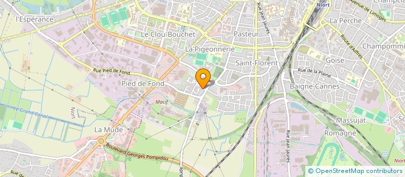 localisation de l'entreprise MONSIEUR DANIEL BUSSENAULT  NIORT